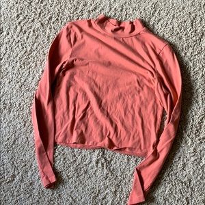 Mock neck long sleeve shirt